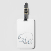Étiquette À Bagage Polar Bear luggage tag (Devant Vertical)