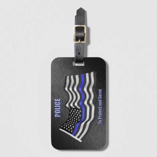 Étiquette À Bagage Police (Devant Vertical)