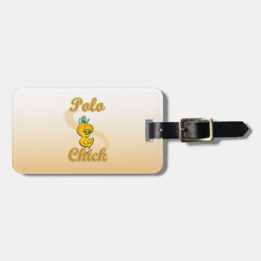 Étiquette À Bagage Polo Chick (Devant horizontal)
