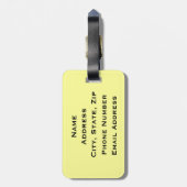 Étiquette À Bagage Polo Ponies (Dos Vertical)