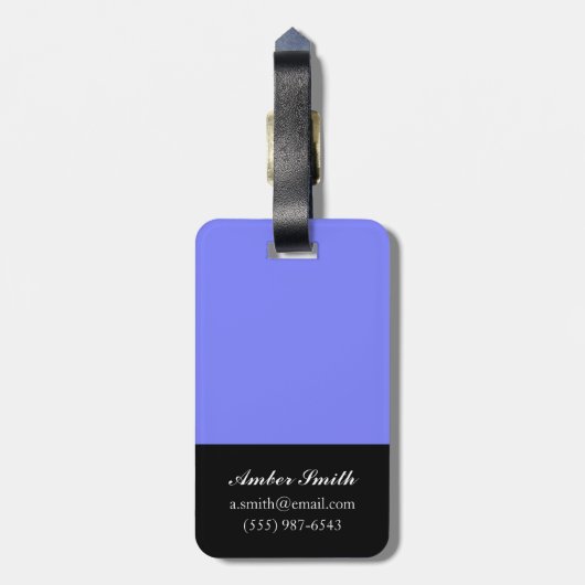 Étiquette À Bagage Pom-pom (Dos Vertical)