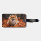 Étiquette À Bagage Poméranie en automne Feuilles Automne Inspire (Dos horizontal)