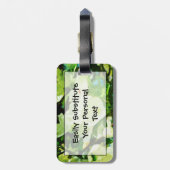 Étiquette À Bagage Pomme de printemps parfumée fleurit Abstrait (Dos Vertical)