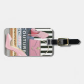 Étiquette À Bagage Pomme sauvage| Couture Stripes - Chaussures & Sac (Devant horizontal)