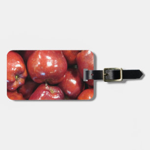 Étiquette À Bagage Pommes rouges foncées