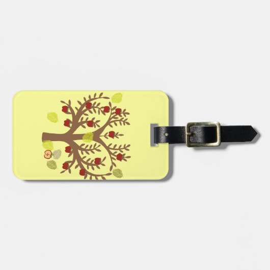 Étiquette À Bagage Pommier (Devant horizontal)