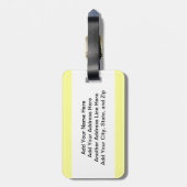 Étiquette À Bagage Pommier (Dos Vertical)