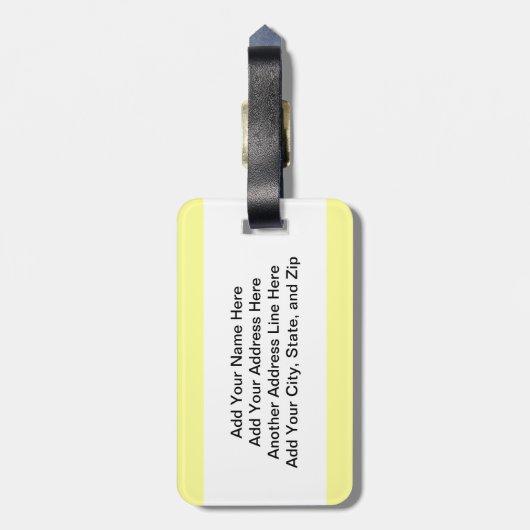 Étiquette À Bagage Pommier (Dos Vertical)