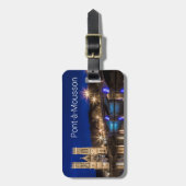 Étiquette À Bagage Pont a Mousson Panorama avec Moselle Souvenir (Devant Vertical)