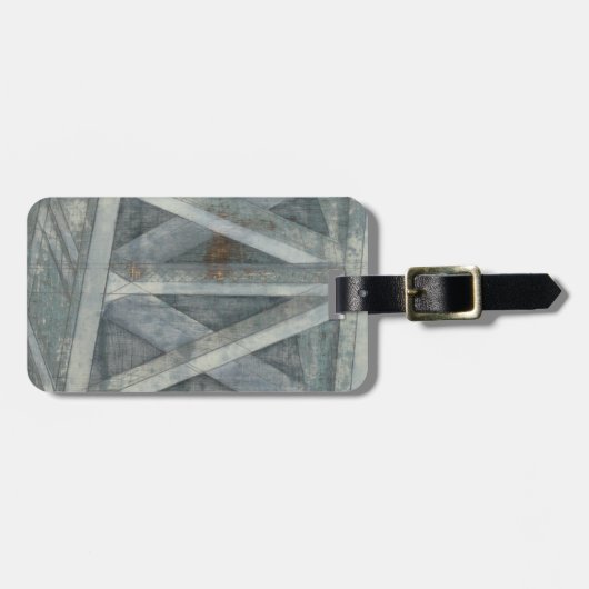 Étiquette À Bagage Pont de la structure industrielle | (Devant horizontal)