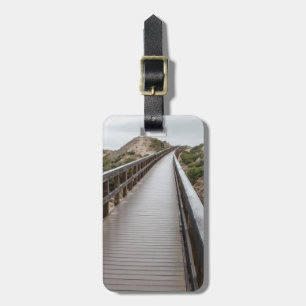 Étiquette À Bagage Pont de pied au parc d'état d'Oso Flaco Lake