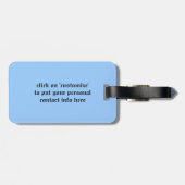 Étiquette À Bagage Pont de tour (Dos horizontal)