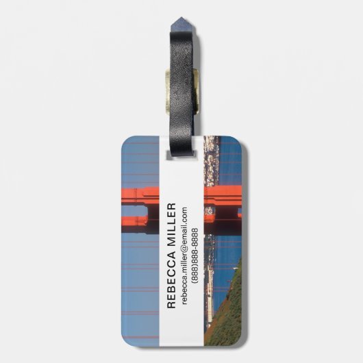 Étiquette À Bagage Pont Golden Gate (Dos Vertical)