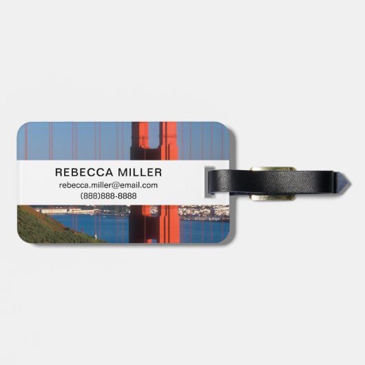 Étiquette À Bagage Pont Golden Gate (Dos horizontal)