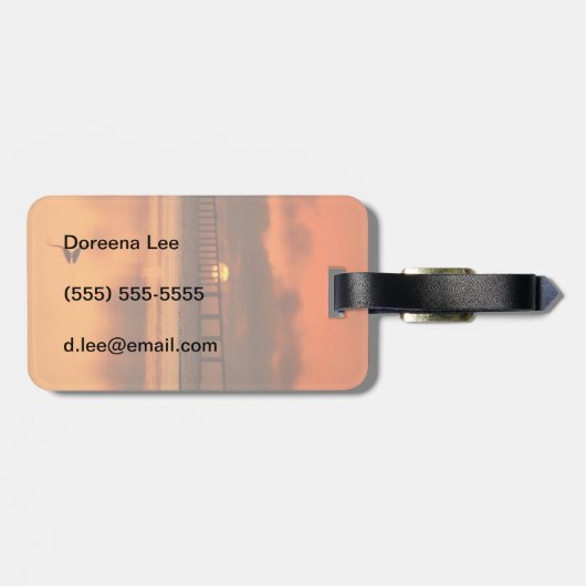 Étiquette À Bagage Pont Skyway (Dos horizontal)