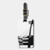 Étiquette À Bagage Pont vintage Brooklyn (Devant Vertical)