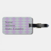 Étiquette À Bagage Poodle de Mardi Gras (Dos horizontal)