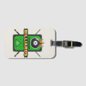 Étiquette À Bagage Pool Hall personnalisé NOM 8 Ball Crown Billiards (Devant Horizontal)