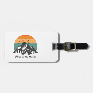 Étiquette À Bagage Poop Dans Les Bois