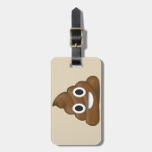Étiquette À Bagage Poop Emoji (Devant Vertical)