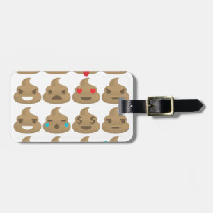 Étiquette À Bagage poop emojis