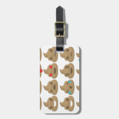Étiquette À Bagage poop emojis (Devant Vertical)