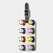 Étiquette À Bagage Pop Art Baby Pandas (Devant Vertical)