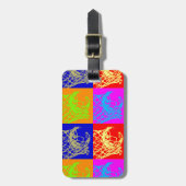 Étiquette À Bagage Pop Art Basket (Devant Vertical)