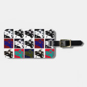 Étiquette À Bagage Pop Art Elephants (Devant horizontal)