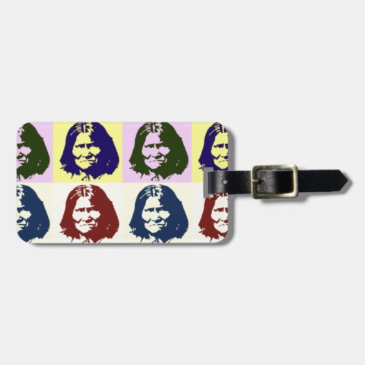 Étiquette À Bagage Pop Art Geronimo (Devant horizontal)