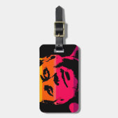 Étiquette À Bagage Pop Art Jack JFK John F. Kennedy (Devant Vertical)