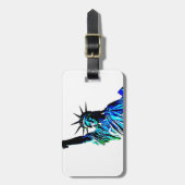 Étiquette À Bagage Pop Art Lady Liberty (Devant Vertical)