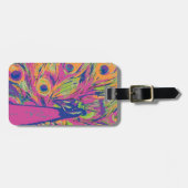 Étiquette À Bagage Pop Peacock (Devant horizontal)