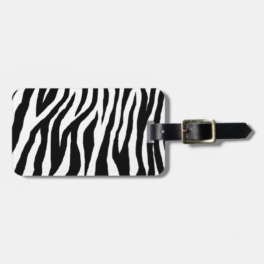 Étiquette À Bagage Pop Zebra (Devant horizontal)