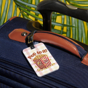 Étiquette À Bagage Poppin' avec Style - "Pop to it!"