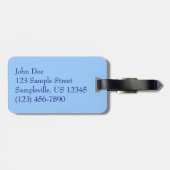 Étiquette À Bagage Port à St. Thomas Îles Vierges américaines (Dos horizontal)