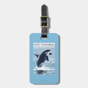 Étiquette À Bagage Port Townsend, sauter de WashingtonOrca