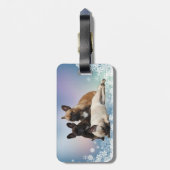 Étiquette À Bagage Porte-bagages bouledogue français (Dos Vertical)