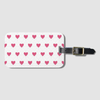 Étiquette À Bagage porte-cartes chic en forme de cœur