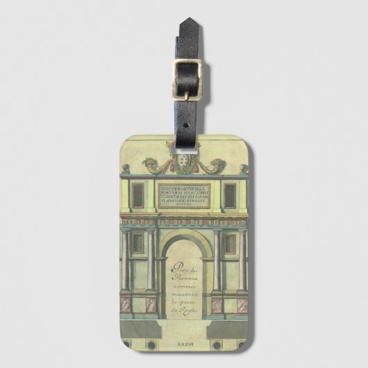 Étiquette À Bagage Porte d'entrée d'église ancienne Architecture de l (Devant Vertical)