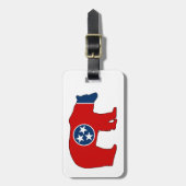 Étiquette À Bagage Porte-drapeau du Tennessee (Devant Vertical)