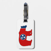 Étiquette À Bagage Porte-drapeau du Tennessee (Dos Vertical)