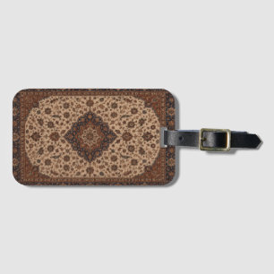 Étiquette À Bagage Porte-monnaie en cuir à motif de tapis persan vint