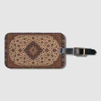 Étiquette À Bagage Porte-monnaie en cuir à motif de tapis persan vint