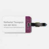 Étiquette À Bagage PORTENTINA GOLDSTEIN™ MACUSA™ Graphique (Dos horizontal)