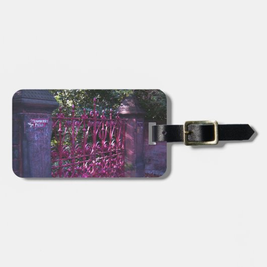 Étiquette À Bagage Portes à Strawberry Fields Liverpool (Devant horizontal)