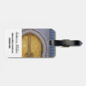 Étiquette À Bagage Portes Ornées Du Palais Du Roi (Dos horizontal)