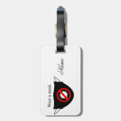 Étiquette À Bagage Portez un tonnerre en masque (Dos Vertical)