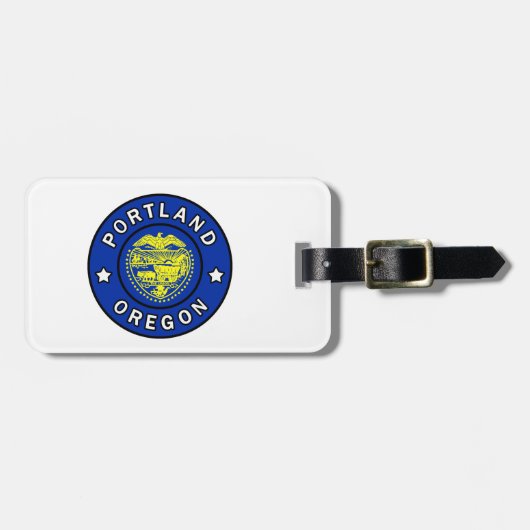 Étiquette À Bagage Portland Oregon (Devant horizontal)