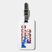 Étiquette À Bagage Porto Rico (Devant Vertical)